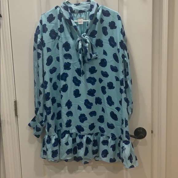 ASOS Blue Poppy Mini Dress